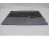 Lenovo 5CB1P55688 C-Cover with keyboard, Ukraine, Luna Grey, RGB Backlight, US