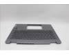Lenovo 5CB1P74328 C-Cover with keyboard,Italian,Luan Grey,FingerPrint
