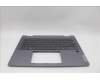 Lenovo 5CB1P74328 C-Cover with keyboard, Italian, Luna Grey, FingerPrint, UK