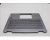 Lenovo 5CB1P74332 C-Cover with keyboard, Portuguese, Luna Grey, FingerPrint, UK
