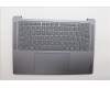 Lenovo 5CB1P74753 C-Cover with keyboard, US English Euro, Luna Grey, Puresight Logo, US