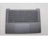 Lenovo 5CB1P74767 C-Cover with keyboard, Portuguese, Luna Grey, Puresight Logo, UK