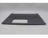 Lenovo 5CB1P85717 C-Cover with keyboard, Switzerland, Luna Grey, FingerPrint, UK