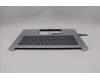 Lenovo 5CB1P89893 C-Cover with keyboard, Belgian, Cloud Grey, Backlight, UK