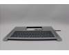 Lenovo 5CB1Q27720 C-Cover with keyboard, German, Cloud Grey, Backlight