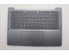 Lenovo 5CB1Q62704 C-Cover with keyboard, Czech Slovakian, Luna Grey, Backlight, UK