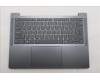 Lenovo 5CB1Q62715 C-Cover with keyboard, Hungarian, Luna Grey, Backlight, UK