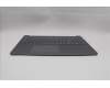 Lenovo 5CB1R07730 C-Cover with keyboard, Belgian, Luna Grey, Backlight, 3CELL, UK
