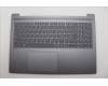Lenovo 5CB1R07752 C-Cover with keyboard, Spanish, Luna Grey, Backlight, 3CELL, UK