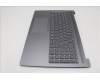 Lenovo 5CB1R07812 C-Cover with keyboard, Spanish, Luna Grey, Backlight, 4CELL, UK