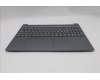 Lenovo 5CB1R09011 C-Cover with keyboard, Switzerland, Luna Grey, Backlight, UK