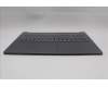 Lenovo 5CB1R22525 C-Cover with keyboard, Greek, Luna Grey, Backlight, US
