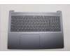 Lenovo 5CB1R26653 C-Cover with keyboard, Spanish, Luna Grey, Non-Backlight, UK