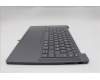 Lenovo 5CB1R26709 C-Cover with keyboard, Nordic, Luna Grey, Backlight, UK