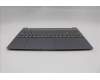 Lenovo 5CB1R27815 C-Cover with keyboard, Czech Slovakian, Luna Grey, Backlight, UK