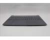 Lenovo 5CB1R27841 C-Cover with keyboard, English, Luna Grey, Non-Backlight, US