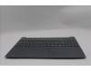 Lenovo 5CB1R27899 C-Cover with keyboard, Ukraine, Luna Grey, Non-Backlight, US