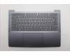 Lenovo 5CB1R29690 C-Cover with keyboard, Czech Slovakian, Luna Grey, Backlight, UK
