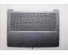 Lenovo 5CB1R29696 C-Cover with keyboard, German, Luna Grey, Backlight, UK