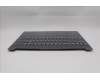 Lenovo 5CB1R30148 C-Cover with keyboard, Czech Slovakian, Luna Grey, Backlight, UK