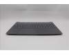 Lenovo 5CB1R30205 C-Cover with keyboard, Bulgarian, Luna Grey, Non-Backlight, UK