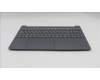 Lenovo 5CB1R33466 C-Cover with keyboard, UK English, Luna Grey, Backlight, UK