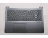 Lenovo 5CB1R35615 C-Cover with keyboard, Belgian, Luna Grey, Backlight, UK
