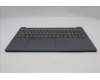 Lenovo 5CB1R35620 C-Cover with keyboard, US English Euro, Luna Grey, Backlight, US