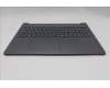 Lenovo 5CB1R35677 C-Cover with keyboard, Belgian, Luna Grey, Non-Backlight, UK