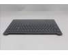 Lenovo 5CB1R35822 C-Cover with keyboard, UK English, Luna Grey, Non-Backlight, UK