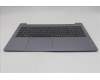 Lenovo 5CB1R37016 C-Cover with keyboard, Belgian, Arctic Grey, Non-Backlight, UK