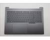 Lenovo 5CB1R61098 C-Cover with keyboard, Belgian, Luna Grey, DIS, UK