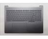 Lenovo 5CB1R61103 C-Cover with keyboard, US English Euro, Luna Grey, DIS, US