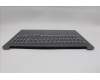 Lenovo 5CB1R61137 C-Cover with keyboard, German, Luna Grey, UMA, UK