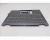 Lenovo 5CB1R61224 C-Cover with keyboard, Italian, Luna Grey, FingerPrint, Puresight Logo, UK