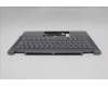 Lenovo 5CB1R61229 C-Cover with keyboard, German, Luna Grey, FingerPrint, Puresight Logo, UK