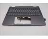 Lenovo 5CB1R61240 C-Cover with keyboard, UK English, Luna Grey, FingerPrint, Puresight Logo