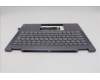 Lenovo 5CB1R61246 C-Cover with keyboard, Belgian, Luna Grey, FingerPrint, Puresight Logo, UK