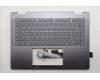 Lenovo 5CB1R61248 C-Cover with keyboard, French, Luna Grey, FingerPrint, Puresight Logo