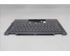Lenovo 5CB1R61274 C-Cover with keyboard, Bulgarian, Luna Grey, Non-FingerPrint, Puresight Logo, UK