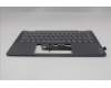 Lenovo 5CB1R61276 C-Cover with keyboard, Belgian, Luna Grey, Non-FingerPrint, Puresight Logo, UK