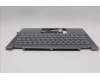 Lenovo 5CB1R61278 C-Cover with keyboard, French, Luna Grey, Non_FingerPrint, Puresight Logo