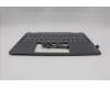 Lenovo 5CB1R61552 C-Cover with keyboard, Hebrew, Luna Grey, Non-FingerPrint, Non-Puresight Logo, US