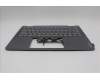 Lenovo 5CB1R61567 C-Cover with keyboard, English, Luna Grey, Non-FingerPrint, Non-Puresight Logo, US