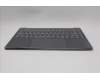 Lenovo 5CB1R61645 C-Cover with keyboard, US English Euro, Luna Grey, Puresight Logo, Screw, US