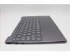 Lenovo 5CB1R61675 C-Cover with keyboard, US English Euro, Luna Grey, Non-Puresight Logo, Screw, US