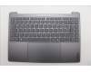 Lenovo 5CB1R61684 C-Cover with keyboard, Italian, Luna Grey, Non-Puresight Logo, Screw, UK