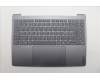 Lenovo 5CB1R61688 C-Cover with keyboard, Nordic, Luna Grey, Non-Puresight Logo, Screw, UK