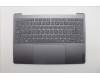 Lenovo 5CB1R61689 C-Cover with keyboard, Portuguese, Luna Grey, Non-Puresight Logo, Screw, UK