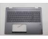 Lenovo 5CB1R67991 C-Cover with keyboard, Italian, Luna Grey, Puresight Logo, FingerPrint, UK